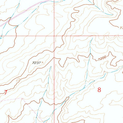United States Geological Survey Parting Of The Ways, WY (1958, 24000-Scale) digital map
