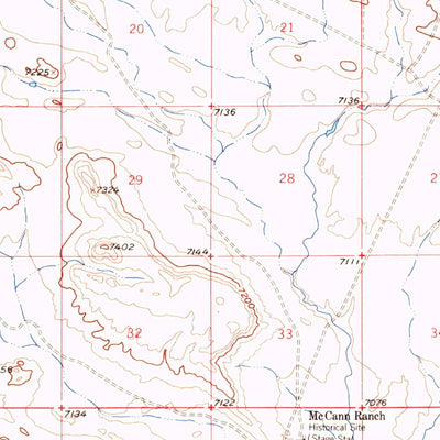 United States Geological Survey Parting Of The Ways, WY (1958, 62500-Scale) digital map