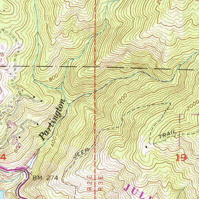 United States Geological Survey Partington Ridge, CA (1956, 24000-Scale) digital map