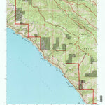 United States Geological Survey Partington Ridge, CA (1995, 24000-Scale) digital map