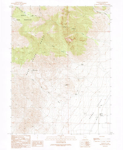 United States Geological Survey Partoun, UT (1991, 24000-Scale) digital map