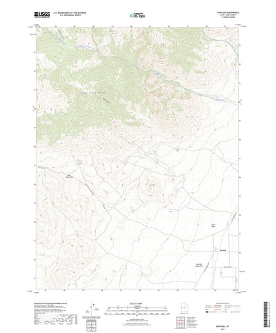 United States Geological Survey Partoun, UT (2023, 24000-Scale) digital map
