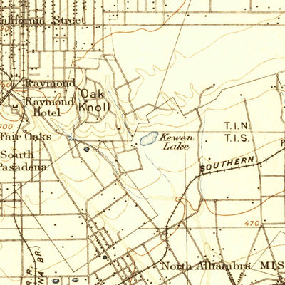 United States Geological Survey Pasadena, CA (1896, 62500-Scale) digital map