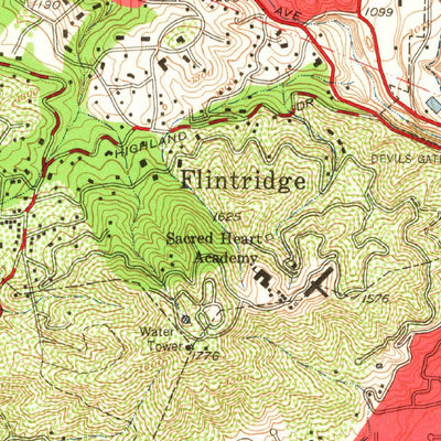 United States Geological Survey Pasadena, CA (1953, 24000-Scale) digital map