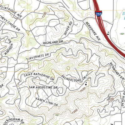 United States Geological Survey Pasadena, CA (2022, 24000-Scale) digital map