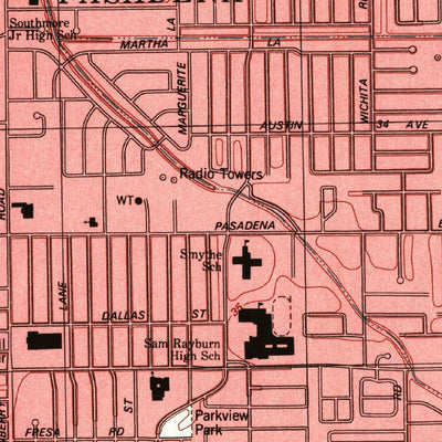 United States Geological Survey Pasadena, TX (1995, 24000-Scale) digital map