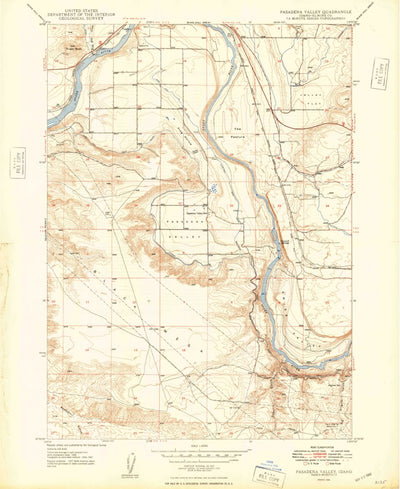 United States Geological Survey Pasadena Valley, ID (1948, 24000-Scale) digital map
