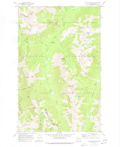 United States Geological Survey Pasayten Peak, WA (1969, 24000-Scale) digital map