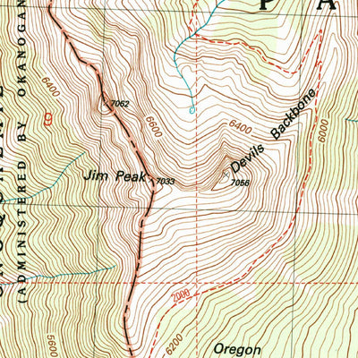 United States Geological Survey Pasayten Peak, WA (2002, 24000-Scale) digital map