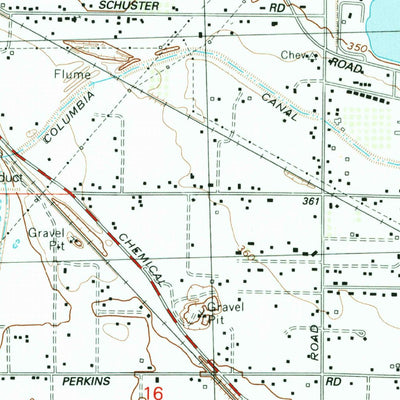 United States Geological Survey Pasco, WA (1992, 24000-Scale) digital map