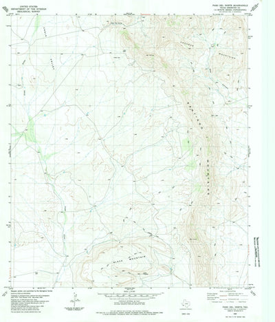 United States Geological Survey Paso Del Norte, TX (1983, 24000-Scale) digital map