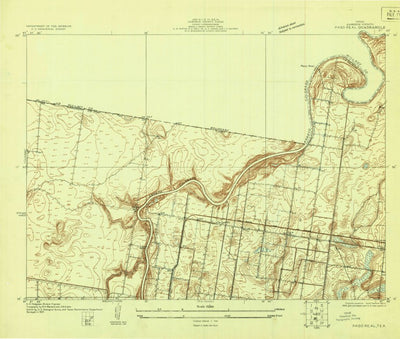 United States Geological Survey Paso Real, TX (1929, 24000-Scale) digital map
