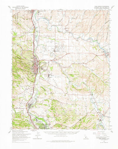United States Geological Survey Paso Robles, CA (1961, 62500-Scale) digital map