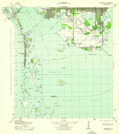 United States Geological Survey Pass-A-Grille Beach, FL (1943, 31680-Scale) digital map