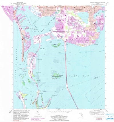 United States Geological Survey Pass-A-Grille Beach, FL (1956, 24000-Scale) digital map