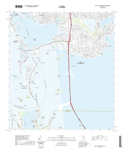 United States Geological Survey Pass-a-Grille Beach, FL (2021, 24000-Scale) digital map