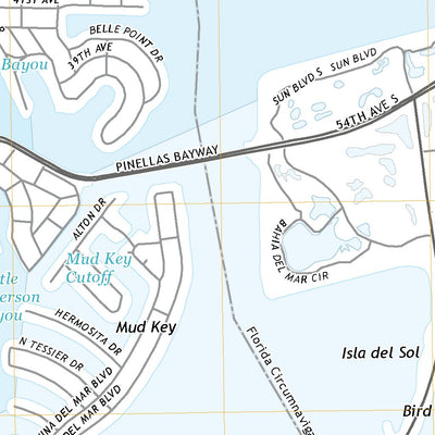 United States Geological Survey Pass-a-Grille Beach, FL (2021, 24000-Scale) digital map