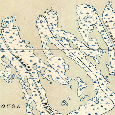 United States Geological Survey Pass A Loutre East, LA (1947, 31680-Scale) digital map