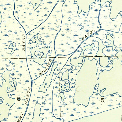 United States Geological Survey Pass A Loutre East, LA (1954, 31680-Scale) digital map