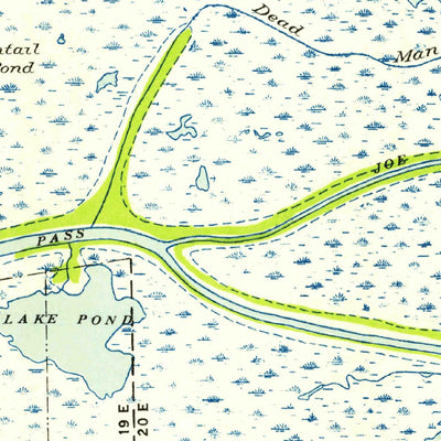 United States Geological Survey Pass A Loutre West, LA (1954, 31680-Scale) digital map