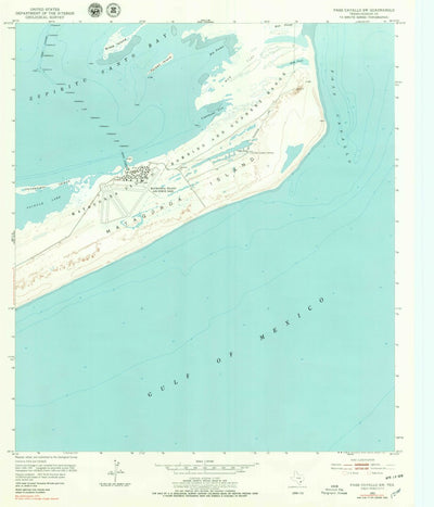 United States Geological Survey Pass Cavallo SW, TX (1952, 24000-Scale) digital map