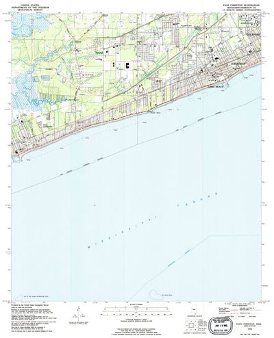United States Geological Survey Pass Christian, MS (1994, 24000-Scale) digital map