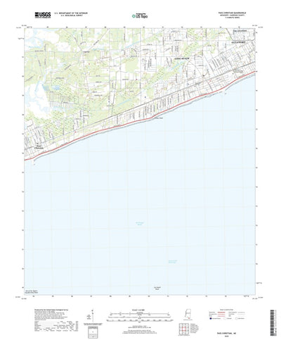 United States Geological Survey Pass Christian, MS (2020, 24000-Scale) digital map