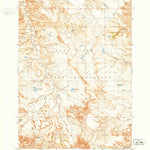 United States Geological Survey Pass Creek NE, SD (1951, 24000-Scale) digital map