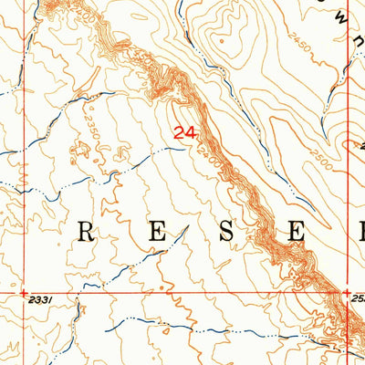 United States Geological Survey Pass Creek NE, SD (1951, 24000-Scale) digital map