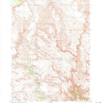 United States Geological Survey Pass Creek NW, SD (1951, 24000-Scale) digital map