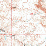 United States Geological Survey Pass Creek NW, SD (1951, 24000-Scale) digital map