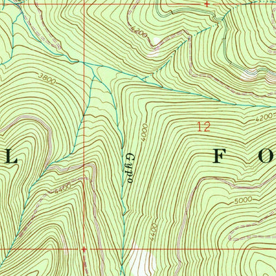 United States Geological Survey Pass Creek, WA (1967, 24000-Scale) digital map