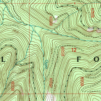 United States Geological Survey Pass Creek, WA (1996, 24000-Scale) digital map