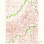 United States Geological Survey Pass Creek West, MT-WY (1967, 24000-Scale) digital map