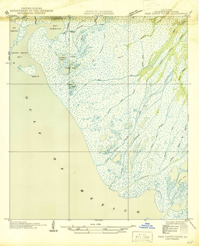 United States Geological Survey Pass Tante Phine, LA (1946, 31680-Scale) digital map