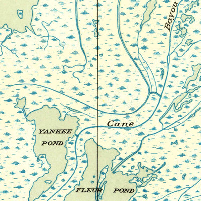 United States Geological Survey Pass Tante Phine, LA (1946, 31680-Scale) digital map