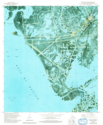United States Geological Survey Pass Tante Phine, LA (1971, 24000-Scale) digital map