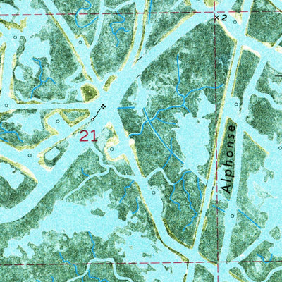 United States Geological Survey Pass Tante Phine, LA (1971, 24000-Scale) digital map