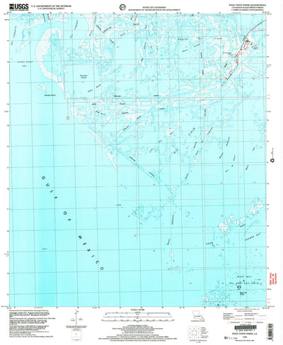 United States Geological Survey Pass Tante Phine, LA (1998, 24000-Scale) digital map