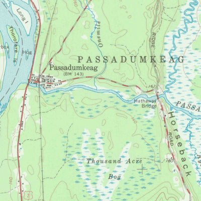 United States Geological Survey Passadumkeag, ME (1960, 62500-Scale) digital map