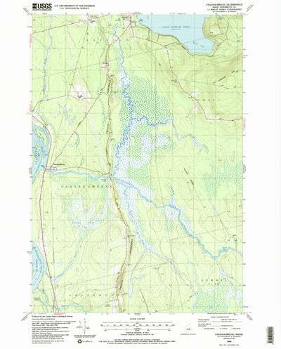 United States Geological Survey Passadumkeag, ME (1988, 24000-Scale) digital map