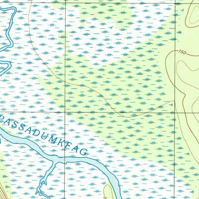 United States Geological Survey Passadumkeag, ME (1988, 24000-Scale) digital map