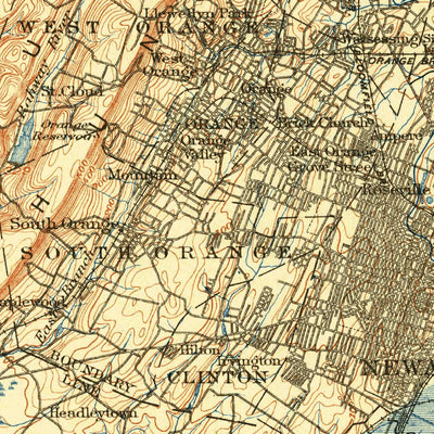 United States Geological Survey Passaic, NJ-NY (1900, 125000-Scale) digital map