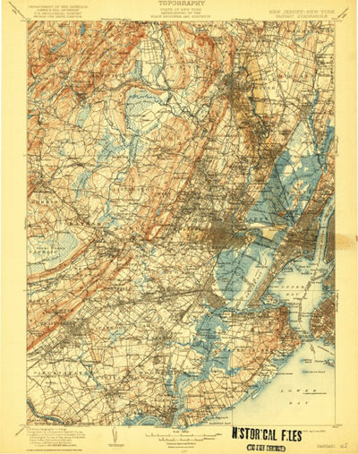 United States Geological Survey Passaic, NJ-NY (1905, 125000-Scale) digital map