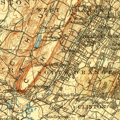 United States Geological Survey Passaic, NJ-NY (1905, 125000-Scale) digital map