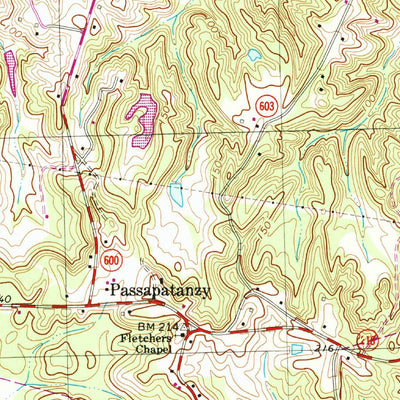 United States Geological Survey Passapatanzy, VA-MD (1966, 24000-Scale) digital map