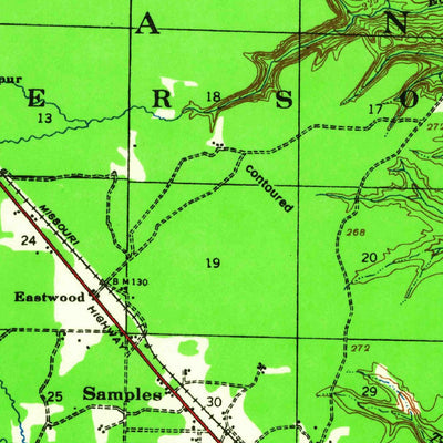 United States Geological Survey Pastoria, AR (1932, 62500-Scale) digital map