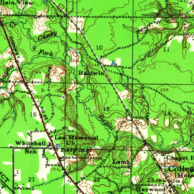 United States Geological Survey Pastoria, AR (1932, 62500-Scale) digital map