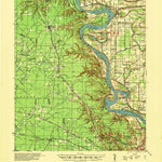 United States Geological Survey Pastoria, AR (1935, 62500-Scale) digital map