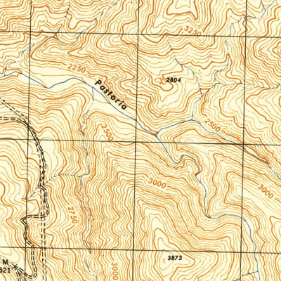 United States Geological Survey Pastoria Creek, CA (1945, 31680-Scale) digital map